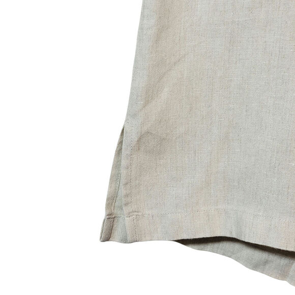 In The Wash Linen Gaucho Pant Wide Leg Natural Beige Coastal Boho Chic Casual 12 - Picture 5 of 12